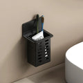 Wall-Mounted Toothbrush & Toothpaste Holder Bathroom Rack