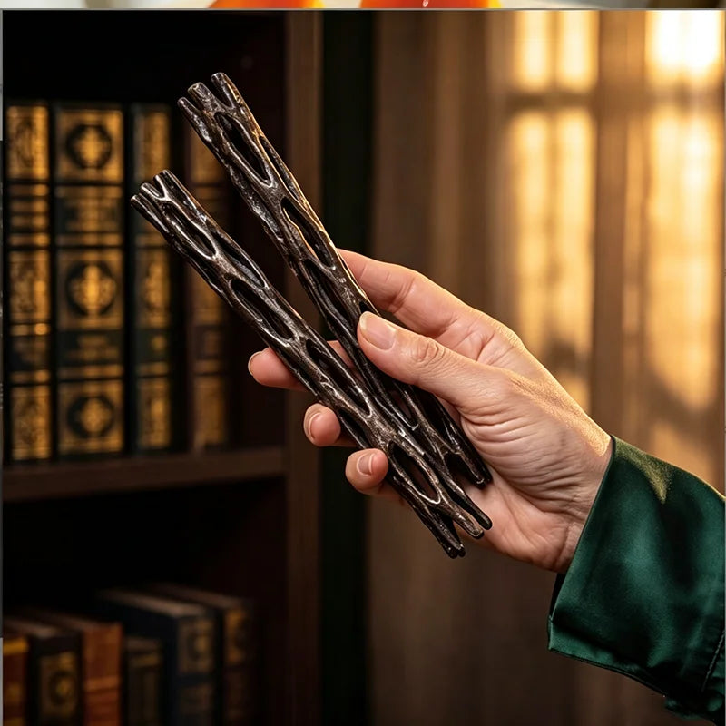 3D Printed Black Willow Magic Stick Ornament – 10cm Figurine