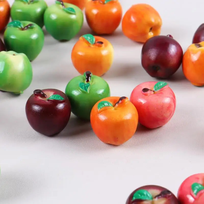 10Pcs Miniature Fruit 3D Resin Models DIY Dollhouse Accessory