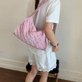 Korean Woven Women's Large Tote Shoulder & Crossbody Bag