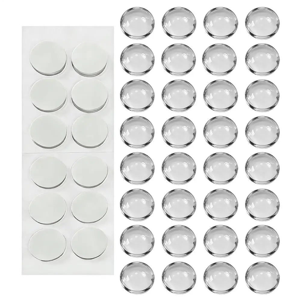 32pc Raised Clear Keyboard Stickers for Long Nails | Transparent