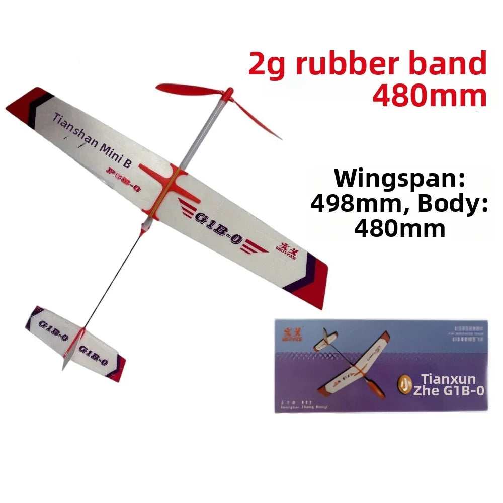 Rubber Band Powered Glider Airplane – DIY Assembly Model Kit