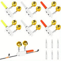 6-Pack Fishing Bite Alarm – LED Light, Bell & Batteries Included