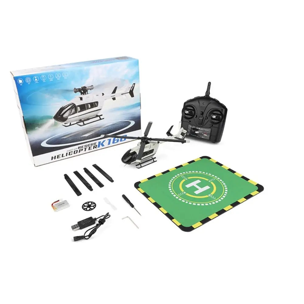 K160 4-Channel RC Helicopter 6-Axis Gyro | USB Rechargeable
