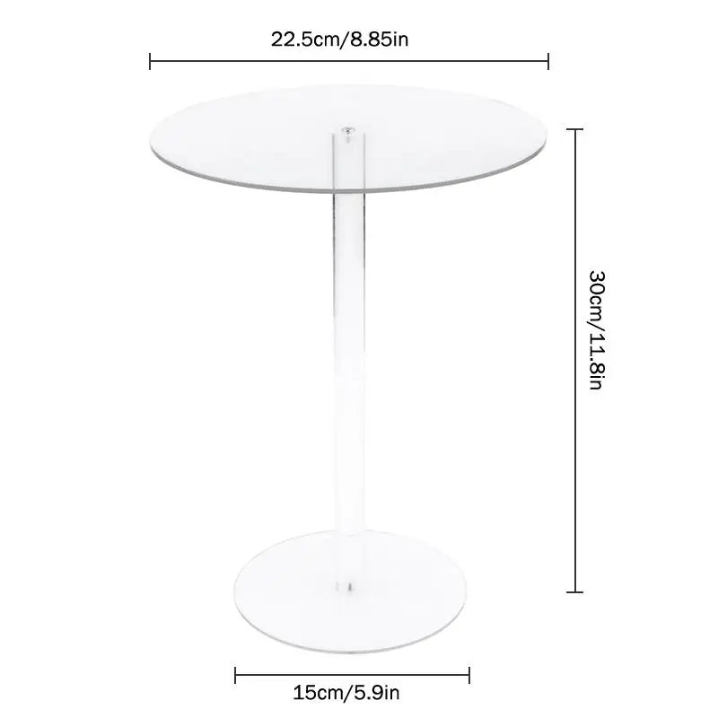 Transparent Acrylic Round Cake Stand | Party Dessert Display