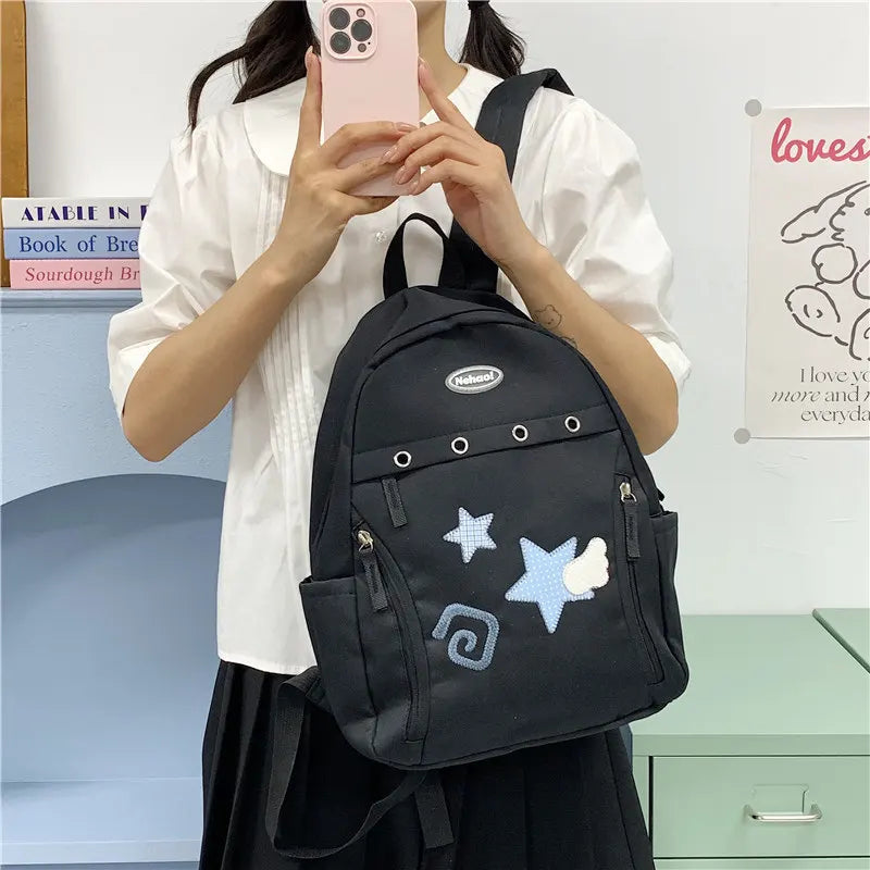 Nixie Star & Cloud Teen Girls Backpack – Waterproof School Bag