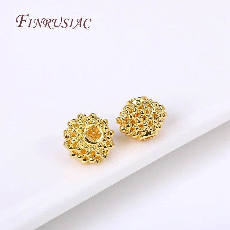 18K Gold Plated Lantern Spacer Beads 10x8mm | DIY Jewelry