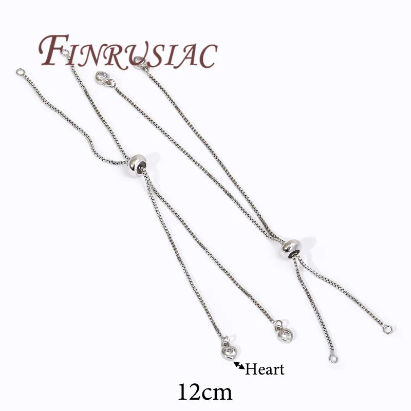 18K Gold Plated Slider Extender Chain Bracelet | 6cm & 12cm