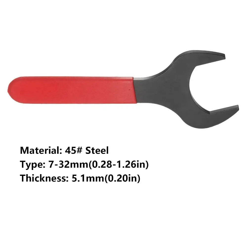 Thin Single Open End Wrench 15° Offset 7-32mm Metric Spanner