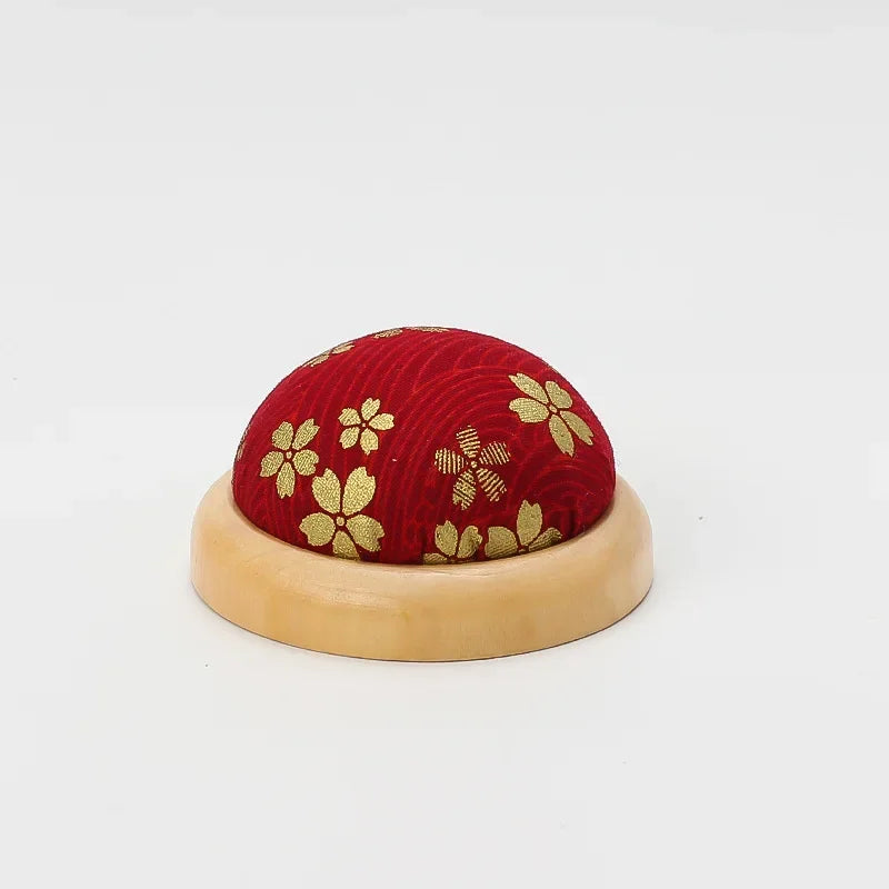 Wooden Base Pincushion – DIY Sewing Needle Storage Holder