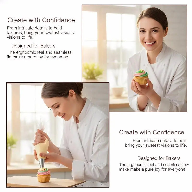 Square Icing Piping Nozzles – Cake Decorating Pastry Tips Set
