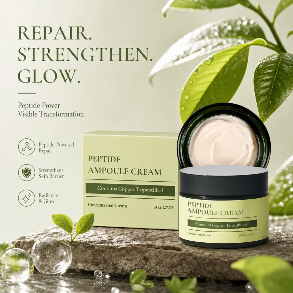 Blue Copper Peptide Face Cream – Hydrating Firming Moisturizer