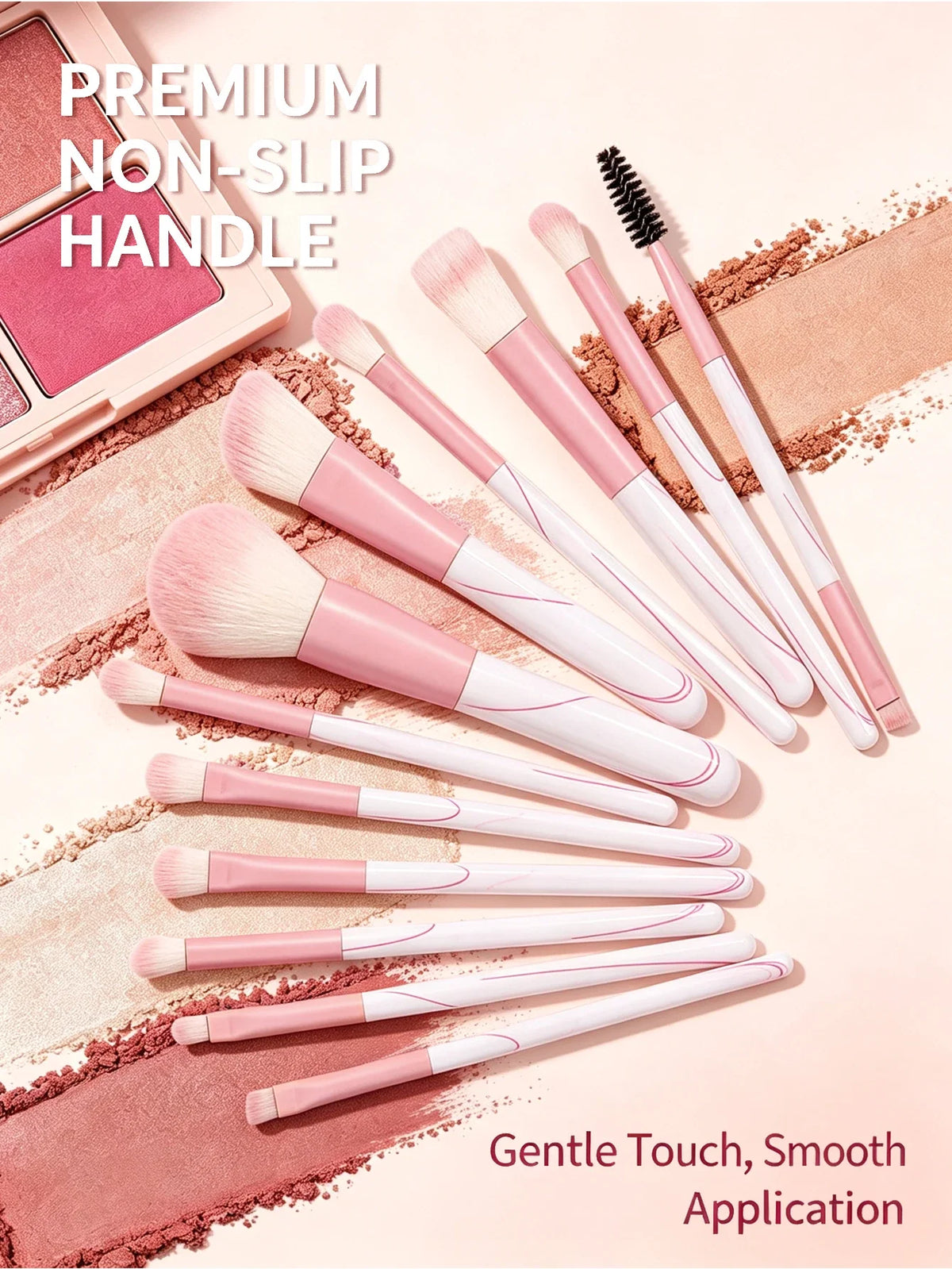 16-Piece Professional Makeup Brush Set with Dual-Use Sponge