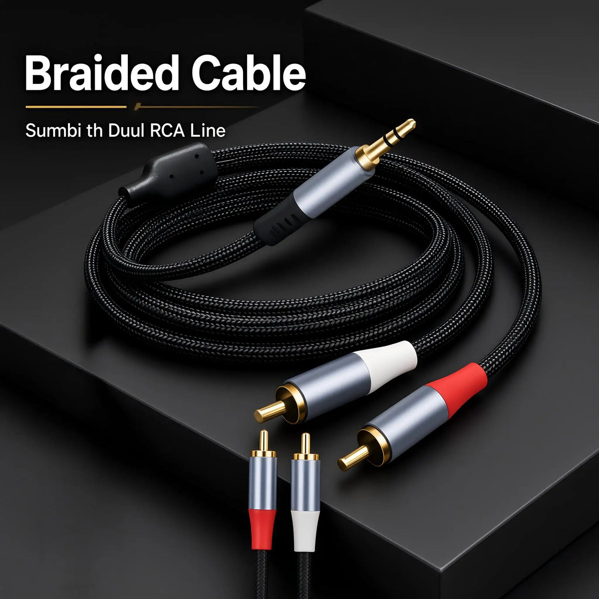3.5mm to 2-RCA Audio Splitter Cable | AUX to RCA Stereo