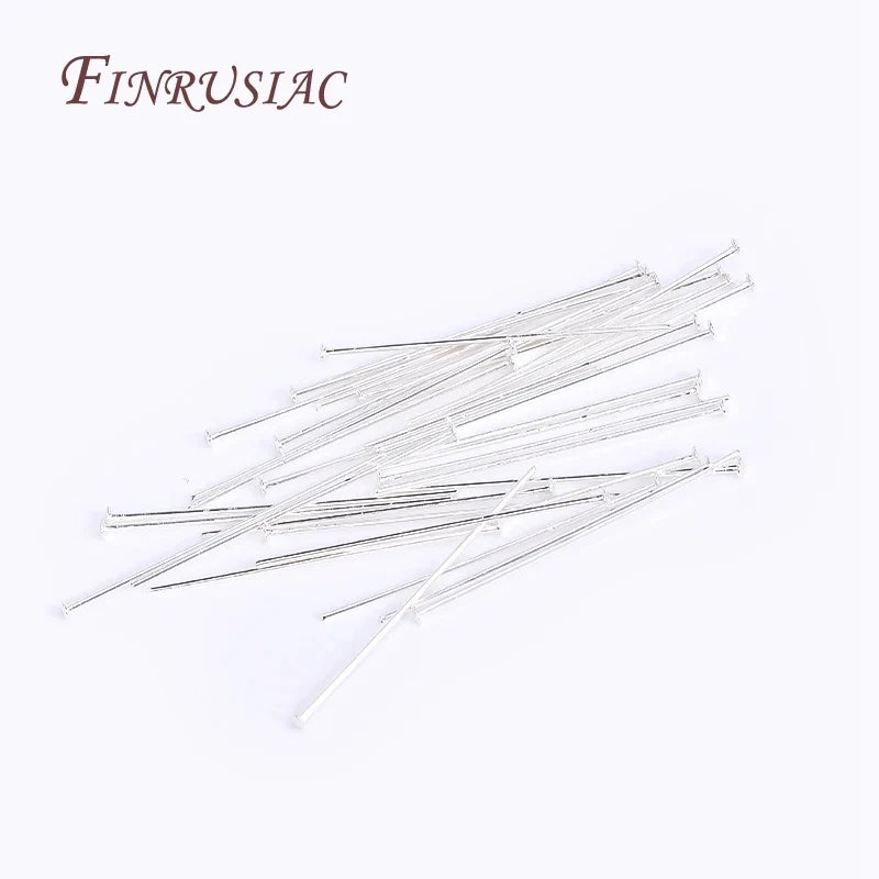 Arc-Shaped Flat Head Pins – Gold/Silver Plated Jewelry Findings