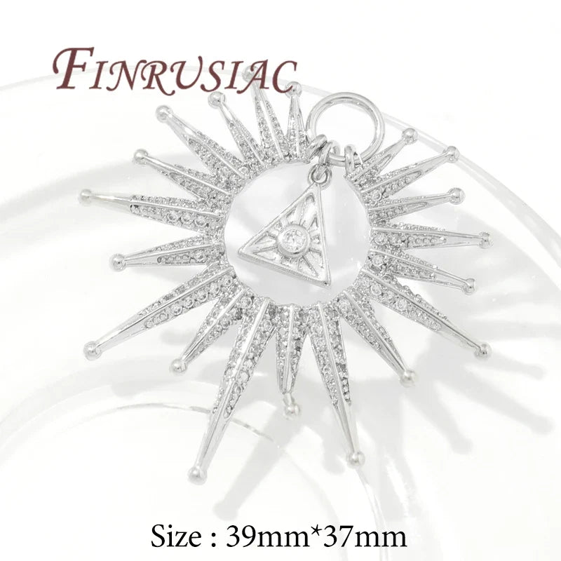 18K Gold Plated Sun & Star Charms | DIY Jewelry Pendants