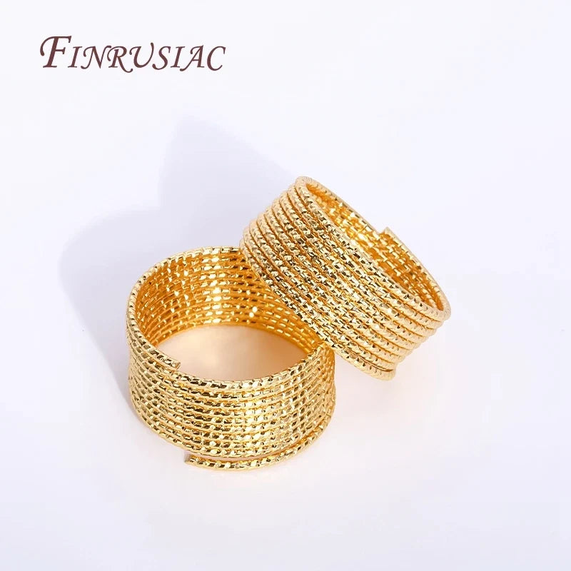 18K Gold Plated Brass Ring Wire | DIY Jewelry Making – 5 Pcs