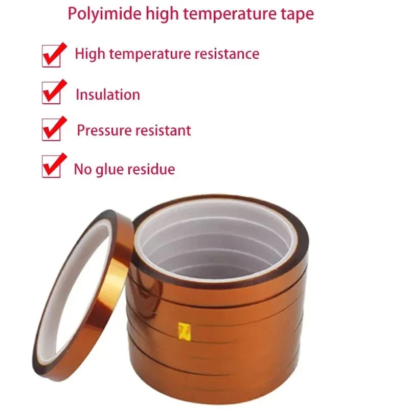 Polyimide Thermal Insulation Tape – BGA, PCB & 3D Printing