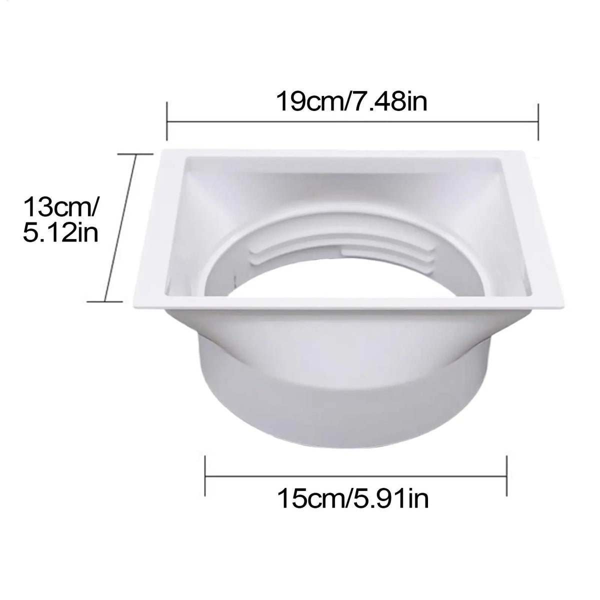 Portable AC Exhaust Pipe Joint 15cm | Duct Hose Connector