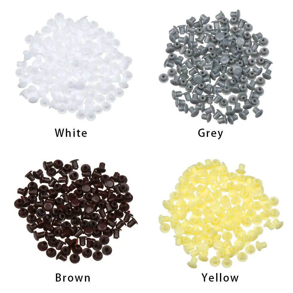 100Pcs Plastic Hole Plugs – Furniture Screw Hole Covers & Caps