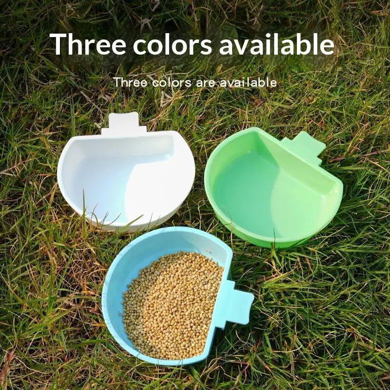 Parrot Bird Feeder Hanging Bowl – Food & Water Dispenser