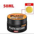 Car Plastic Restorer & Interior Wax Polish – Restores Black Shine