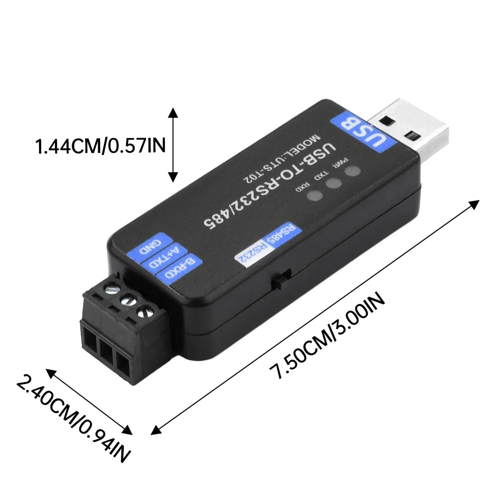 USB to RS485/RS232 Converter Module | CH343G Half-Duplex