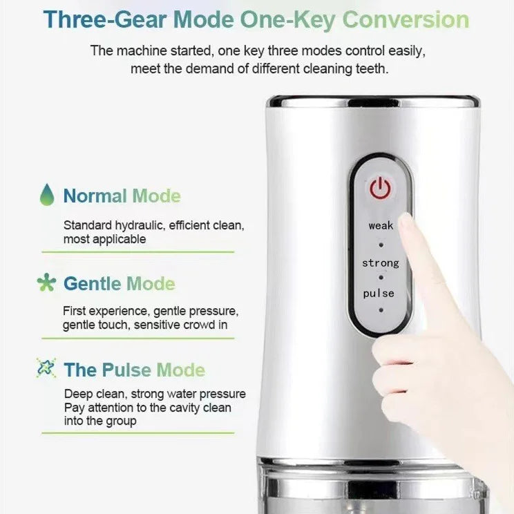 Portable Water Flosser Oral Irrigator – USB Rechargeable 220ml