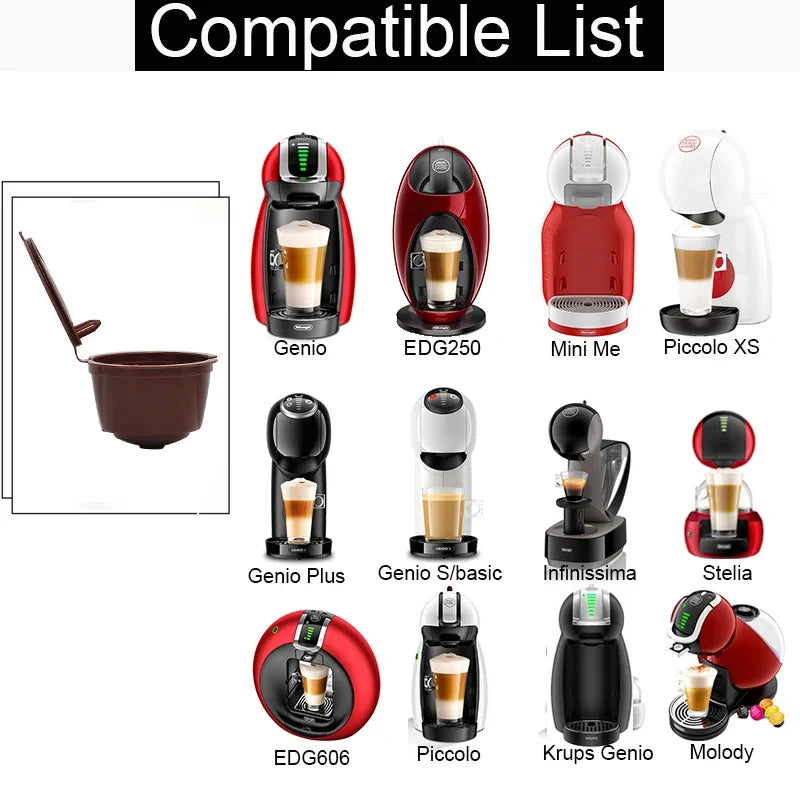 3-Pack Reusable Coffee Capsule Filters for Dolce Gusto & Nespresso