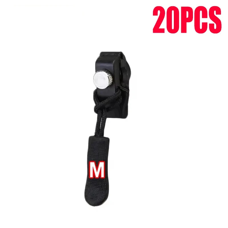 Zipper Repair Kit 3–60 Pcs | Replacement Slider Pull 3 Sizes
