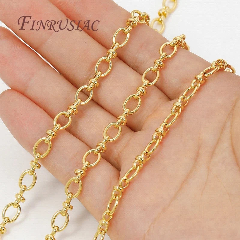18K Gold Plated Brass Chain | DIY Necklace & Bracelet Finding