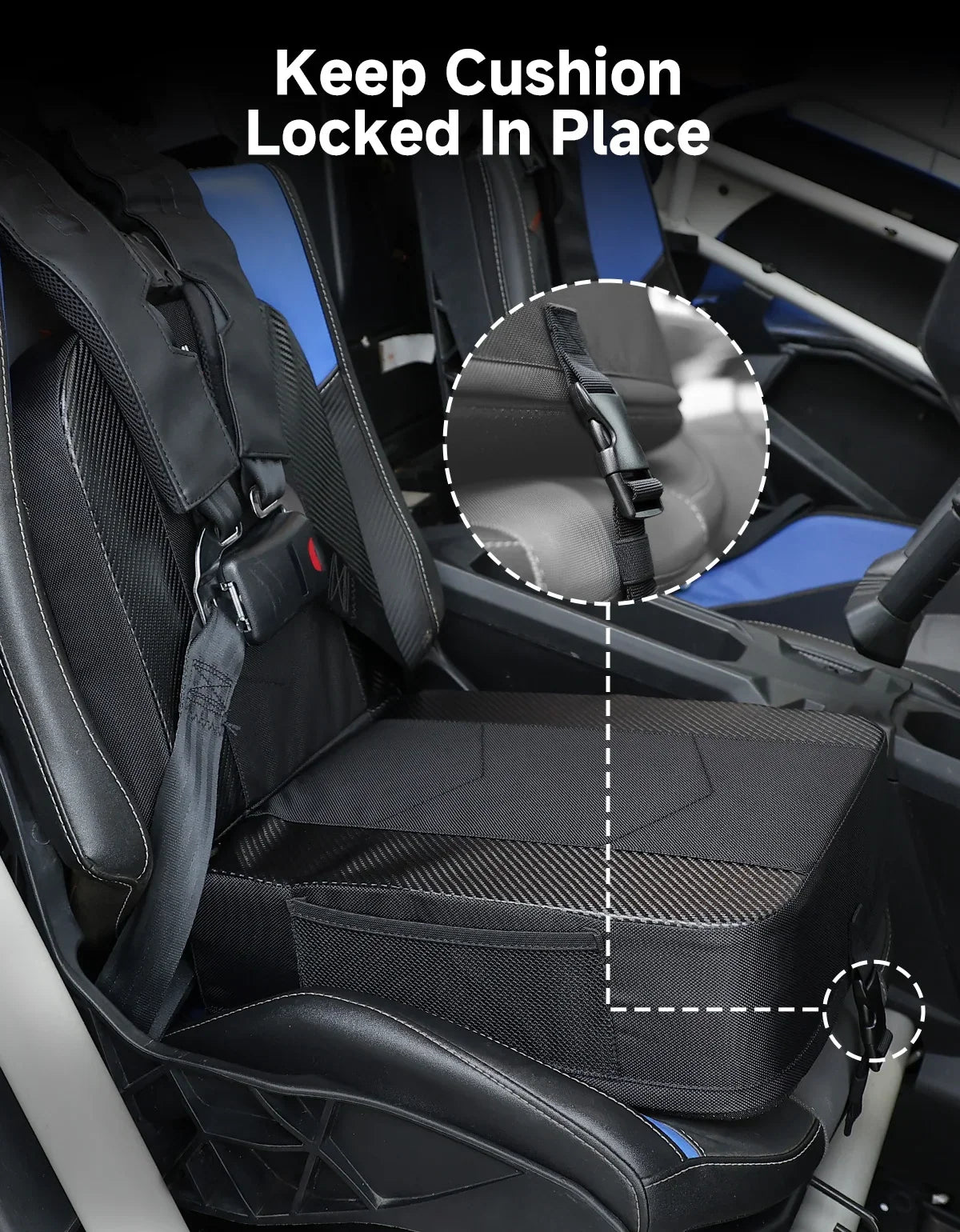 UTV 5" Raised Seat Cushion – Universal Fit, High-Density Foam