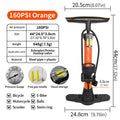 BUCKLOS 160PSI Bike Floor Pump – Schrader & Presta Valve