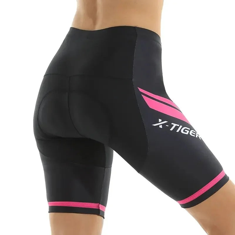 X-TIGER Women's 5D Gel Padded Cycling Shorts – MTB & Road