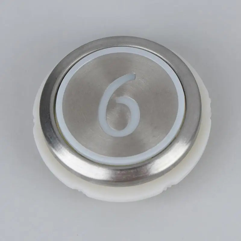 Round Stainless Steel Elevator Button – Floors 1-6 & Up/Down