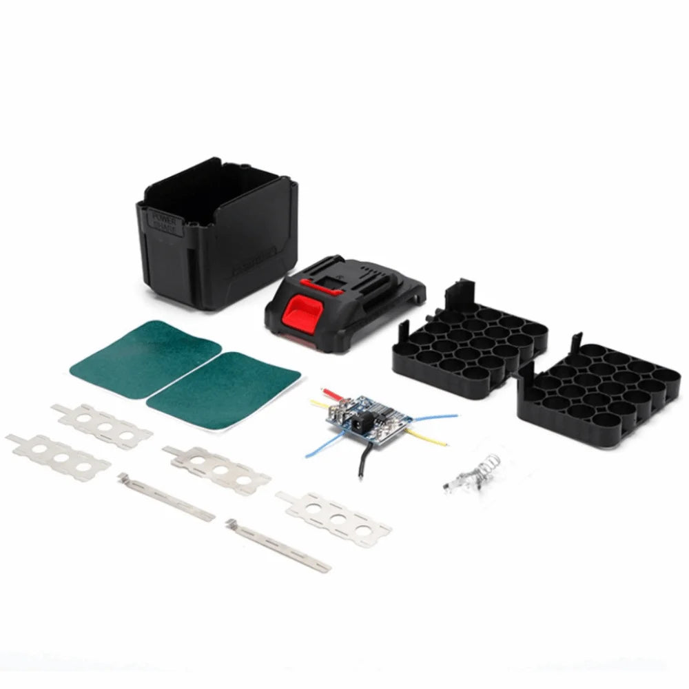 20-Cell 18650 Battery Case Kit – Makita Style ABS DIY Set