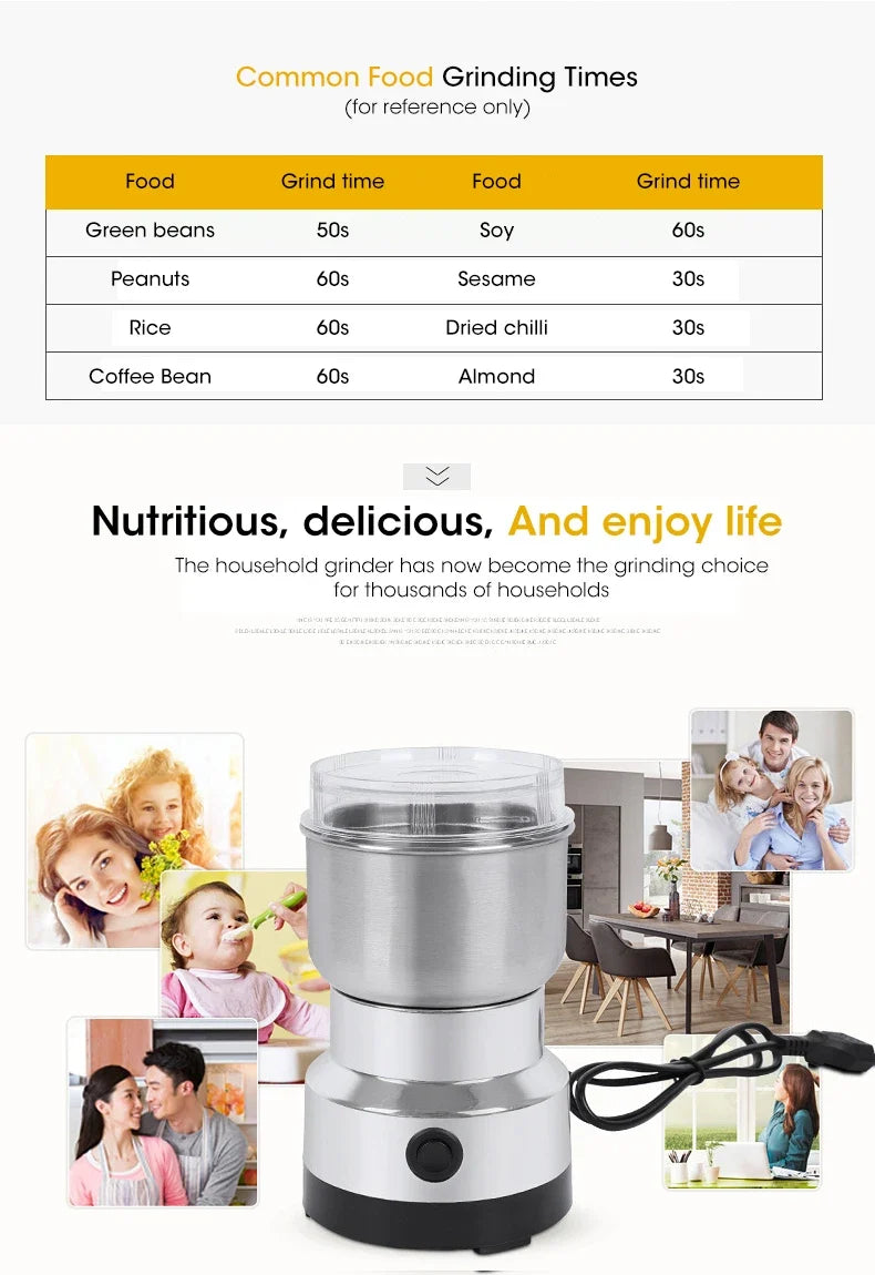 Donirt 300ml Mini Electric Grinder – Coffee, Spice & Grain