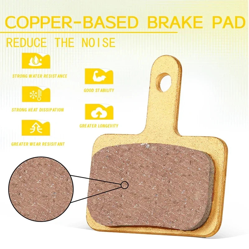BUCKLOS Copper Disc Brake Pads for Shimano B01S MTB Bikes