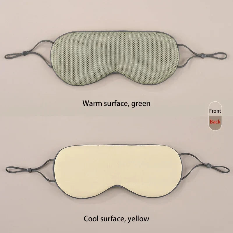 Korean Ice Silk Sleep Mask – Dual Use, Adjustable, Light Blocking