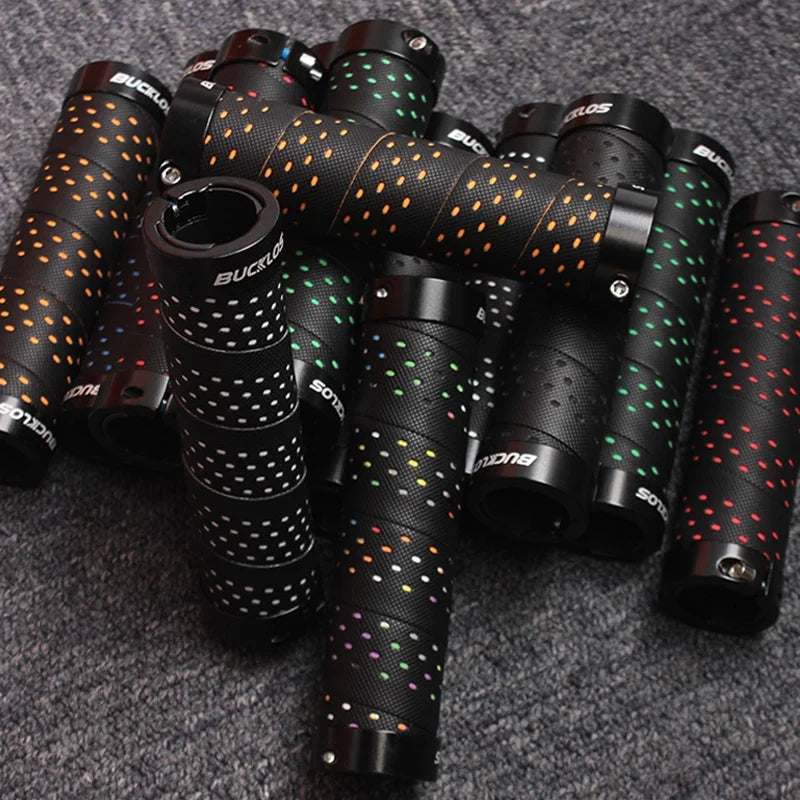 BUCKLOS MTB Bike Handlebar Grips – Aluminum Double Lock-On