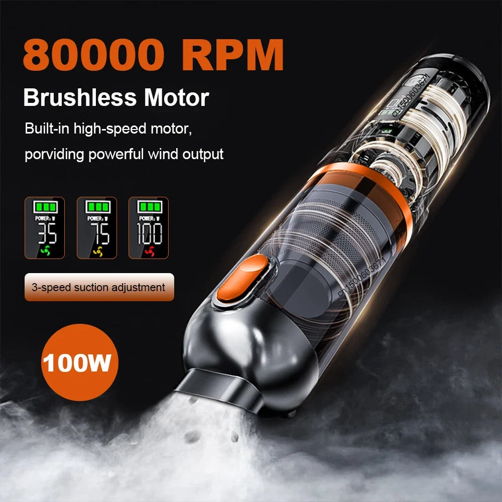 Raugee 15000Pa Cordless Handheld Car & Home Vacuum