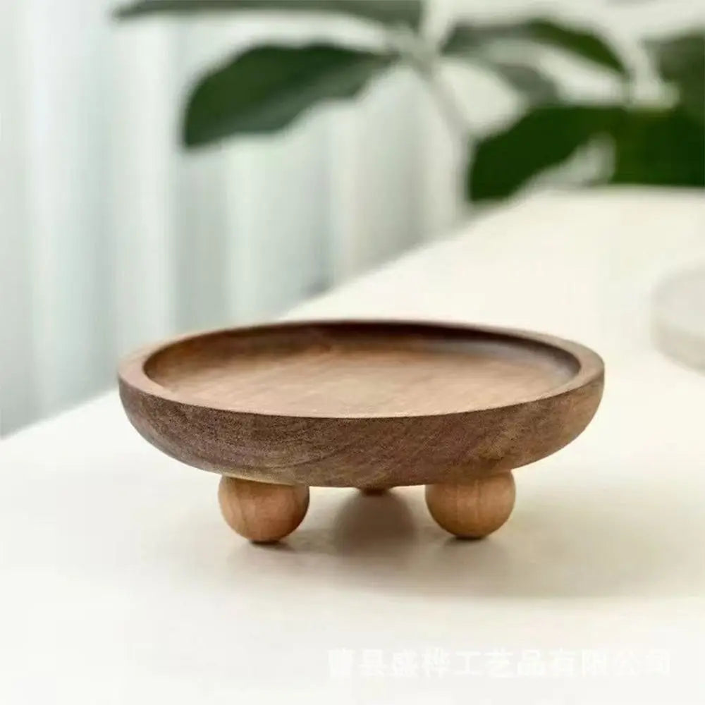 Wood Jewellery Display Tray – Round & Oval Pedestal Stand