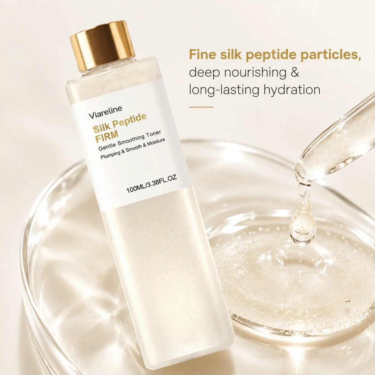 VIARELINE Silk Peptide EGF Toner – Hydrating & Smoothing