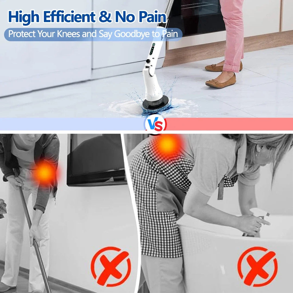 High-Torque Electric Spin Scrubber – Kitchen & Bathroom Brush