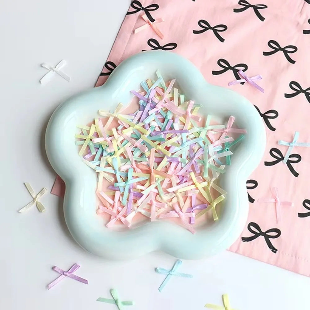 100pcs Mini Ribbon Bows 2x3cm – DIY Craft & Gift Wrapping