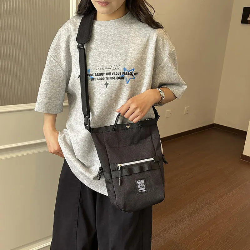 Nixie Color-Block Crossbody Bag | Multi-Pocket Shoulder Bag