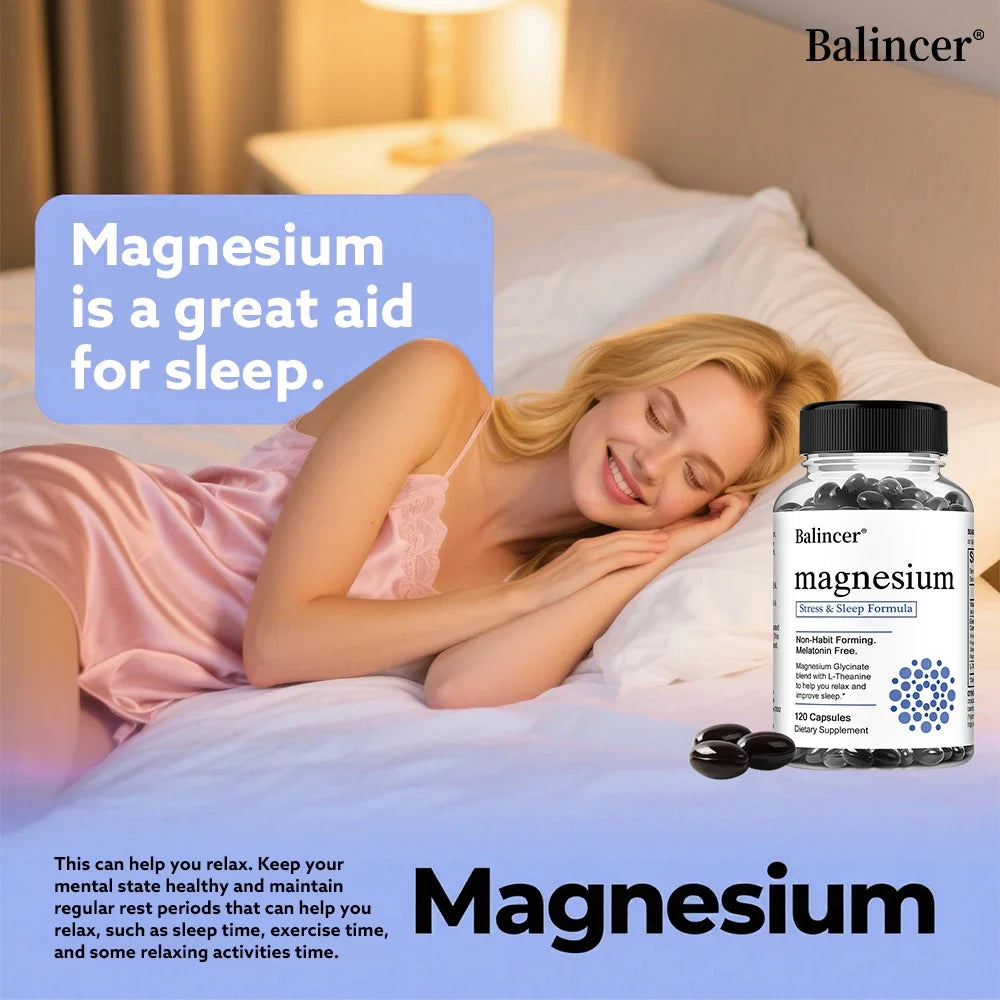 Taoters Magnesium Glycinate 120 Capsules | Sleep & Muscle Support