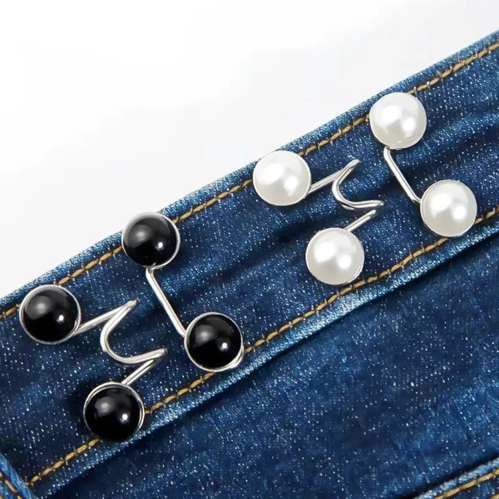 No-Sew Adjustable Button Pins for Jeans, Pants & Skirts