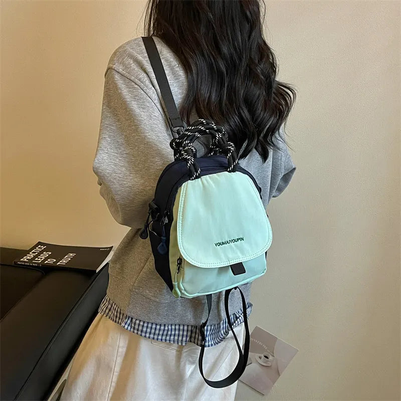 Nixie Canvas Multifunctional Backpack & Crossbody Bag
