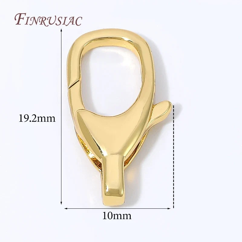 18K Gold Plated Mini Heart Lobster Clasp – DIY Jewelry Findings